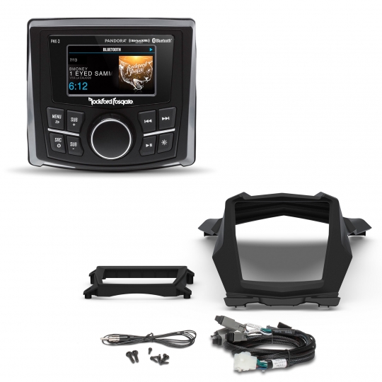 Rockford Fosgate X317-STG6 Head Unit & Dash Speakers