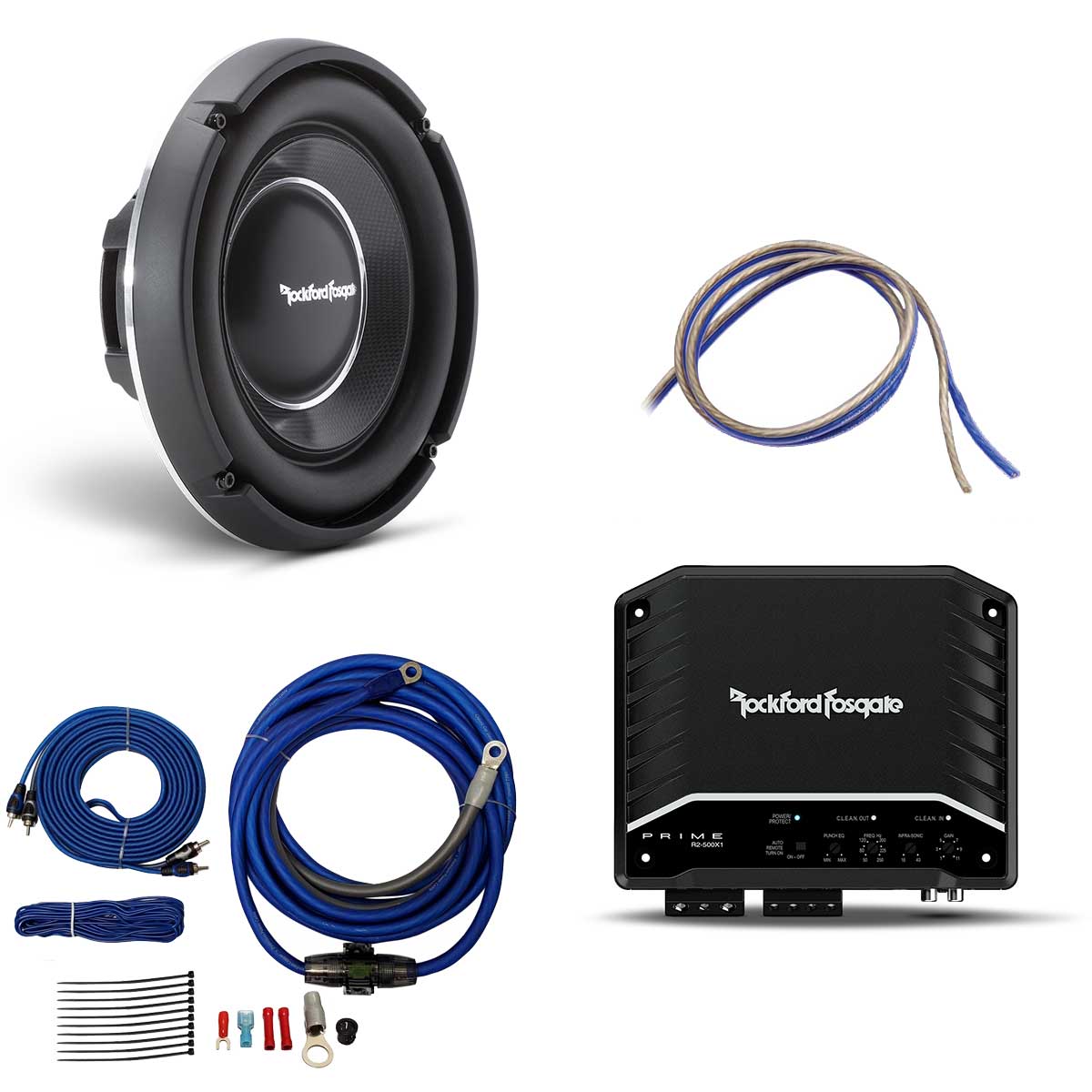 Rockford Fosgate 10" T1 Slim Subwoofer Kit T1S10SK