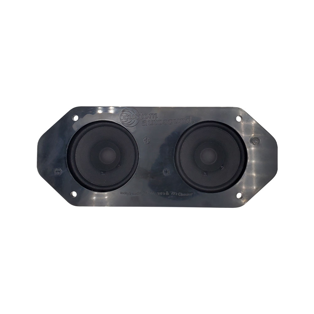 Custom Autosound 4x10 Dash Speaker - Dual Dash Mount