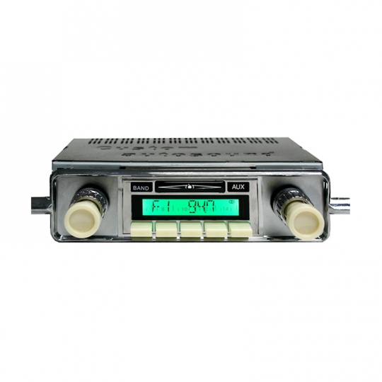 1958-1967 VW Bug USA-630 Radio with Ivory Knobs: CAM-VWM-630-I