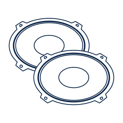 1977 Chevy Truck Rear Speakers