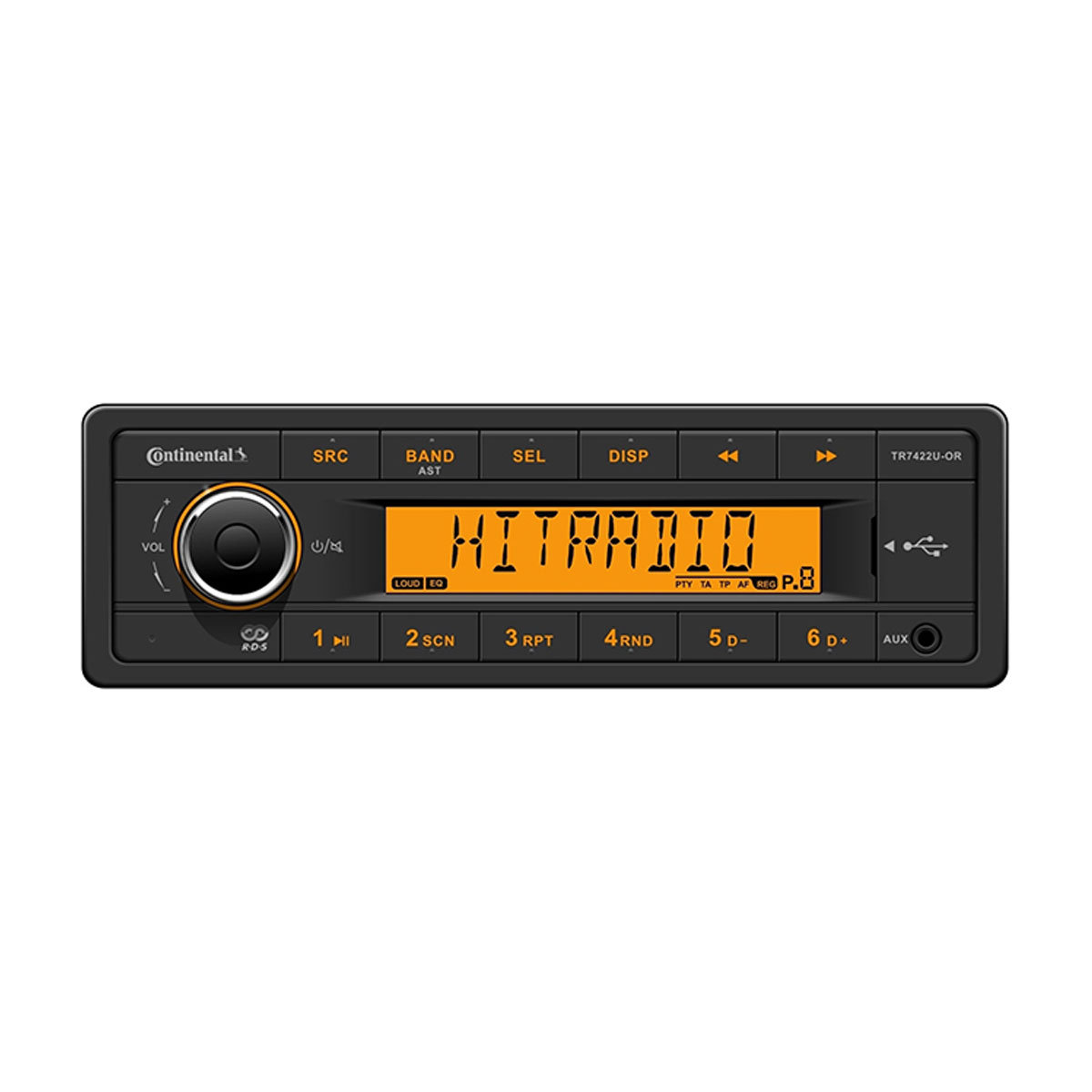 1998-2002 Volkswagen Jetta Radio With Bluetooth & Orange Backlight