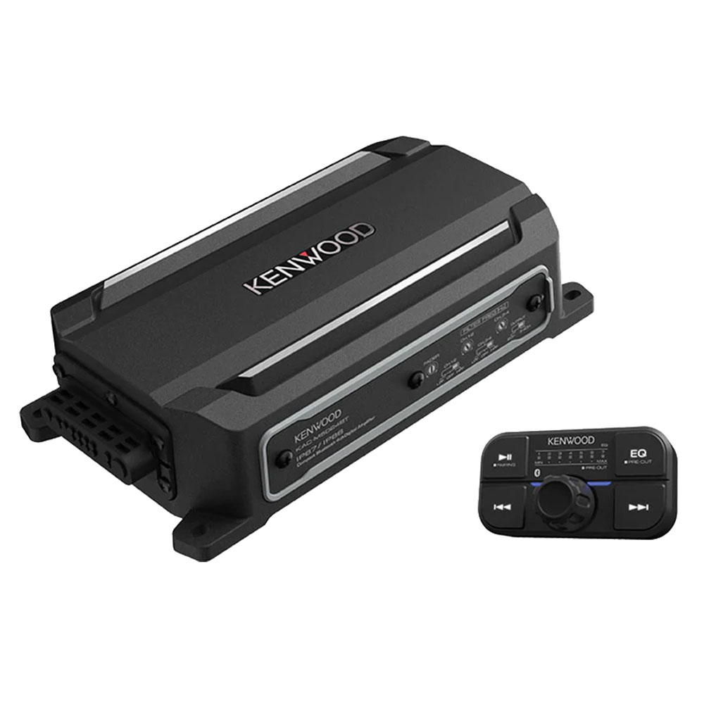 Kenwood Bluetooth Connected 4 Channel Compact Power Amplifier IP67/IP66