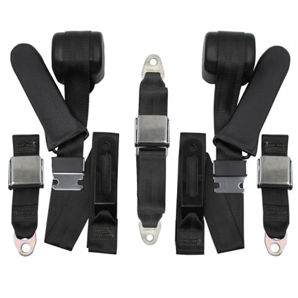 1964-67 Mopar A Body Seat Belts - 3 Point Conversion - Bench Seat: 3 ...
