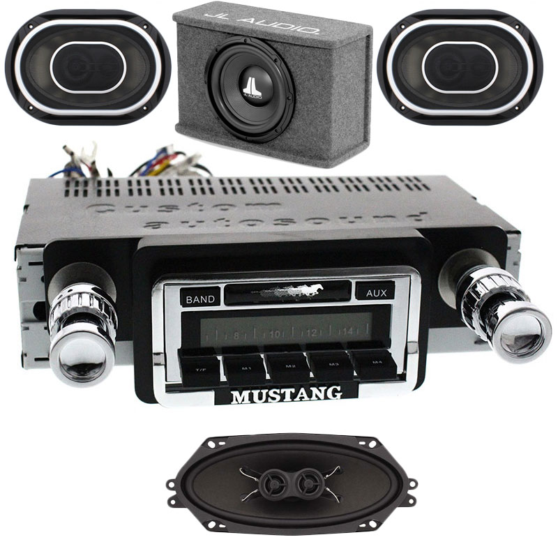 1964-1966 Mustang JL Audio Stereo Kit: CAM-MS-USA-JLPSK