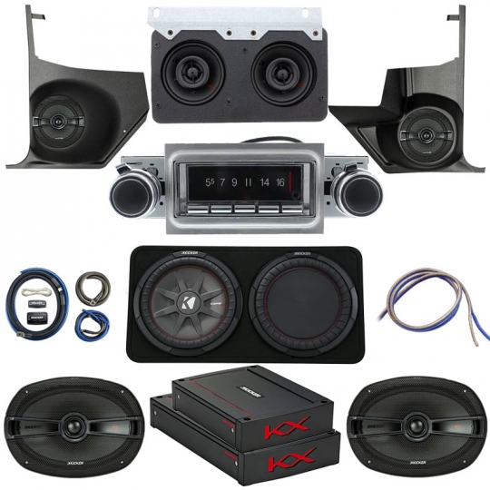1964-1967 Pontiac GTO 7 Speaker Stereo Kit: CAM-GTO-7PSK