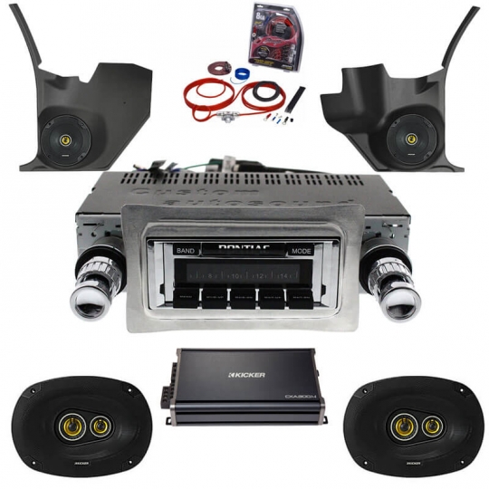 1964-1967 GTO Kicker Stereo Package: CAM-GTO-KPSK