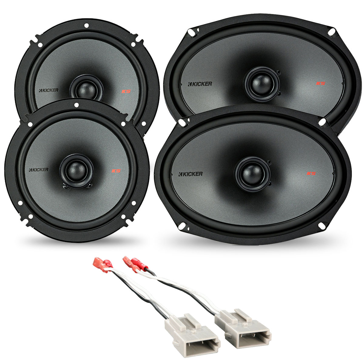 19871991 Ford F Series Kicker KS Speaker Upgrade Package F1508791KSCSK
