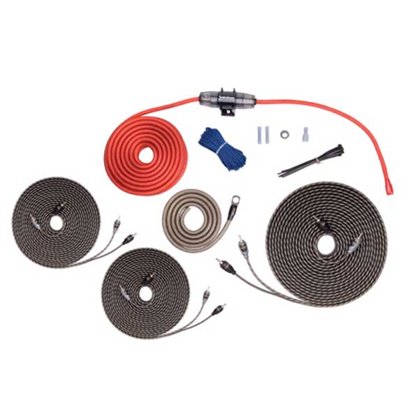 5 Channel Rockford Fosgate 8 AWG Amp Wiring Kit w/ RCA's
