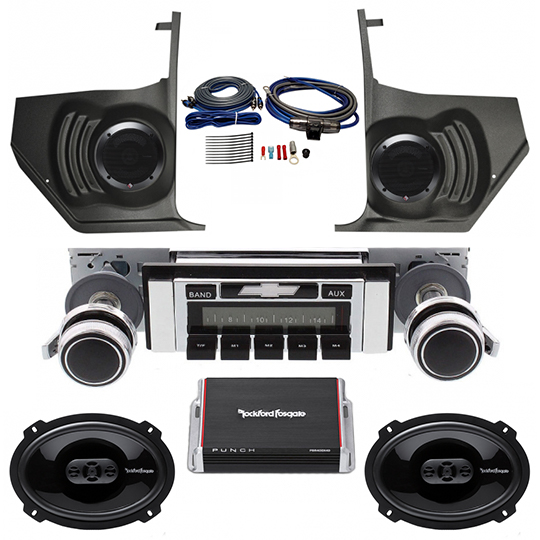 1964 Chevelle Rockford Fosgate Premium Stereo Package: CAM-CH64-RFKPSK