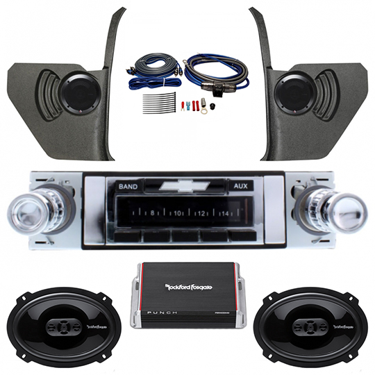 1964 Impala Rockford Fosgate Premium Stereo Package: CAM-IMP-63-RFKPSK
