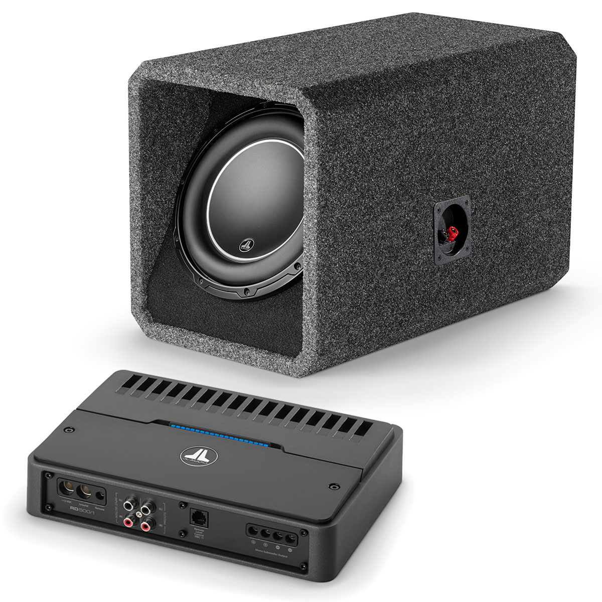 JL Audio 10" W6 HO110W6v3 & RD500/1 10 Inch Subwoofer Kit HO110W6v3