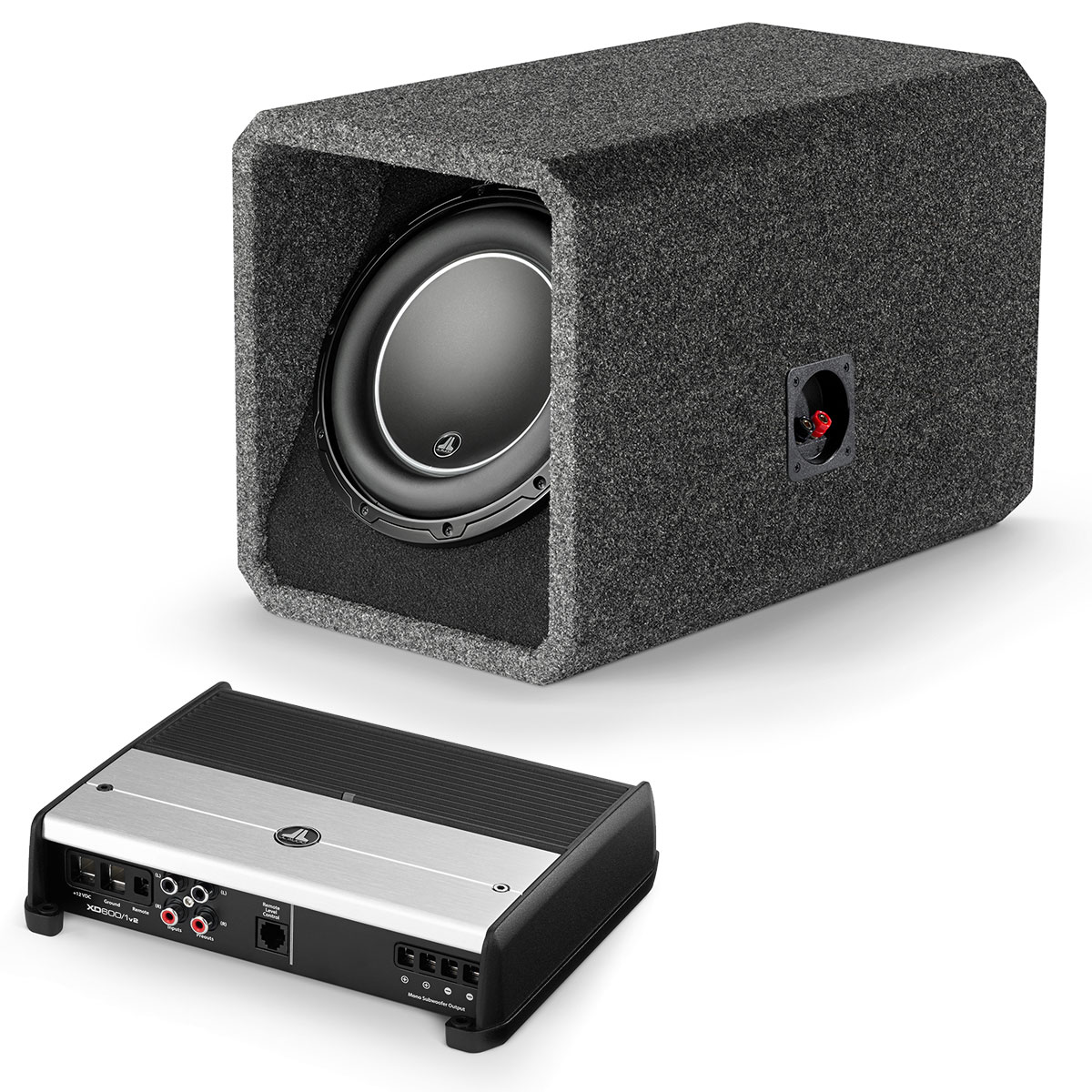 JL Audio 10" W6 HO110W6v3 & XD600/1v2 10 Inch Subwoofer Kit HO110