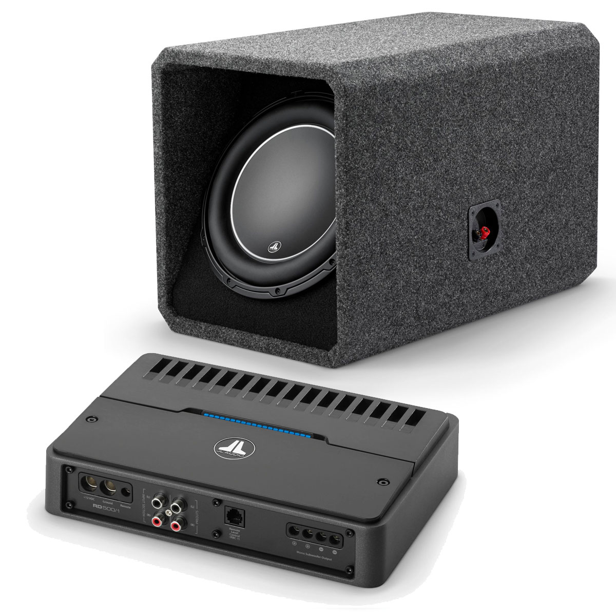 JL Audio W6 HO112W6v3 & RD500/1 12 Inch Subwoofer Kit HO112W6v3RD5001