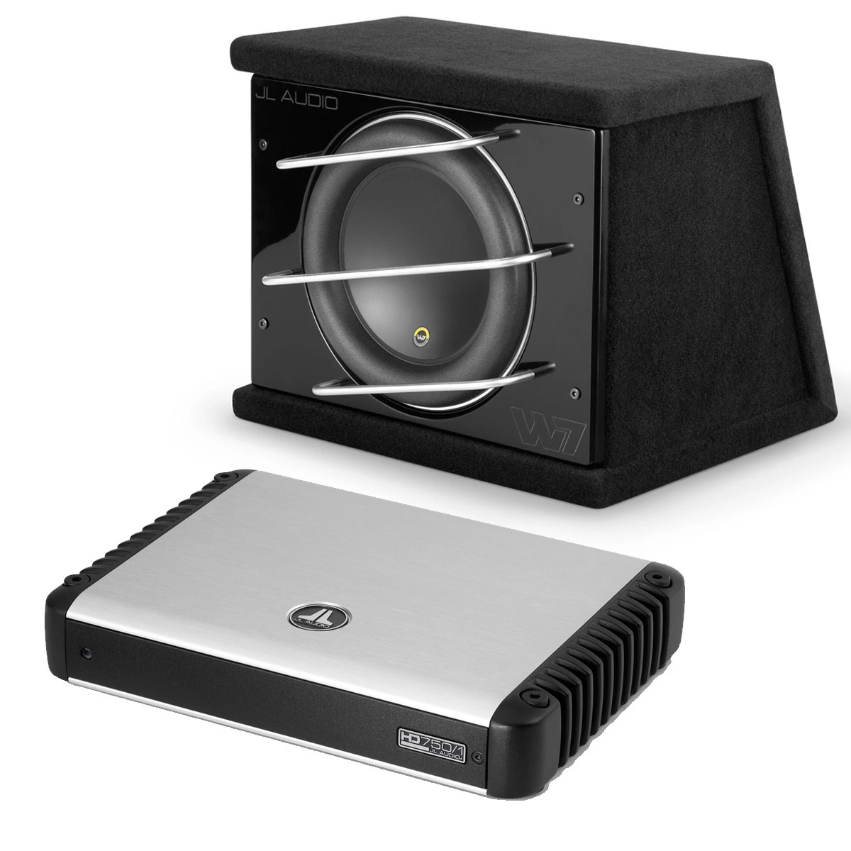 JL Audio W7 CLS112RGW7AE & HD750/1 12 Inch Subwoofer Kit CLS112RGW7AEHD7501