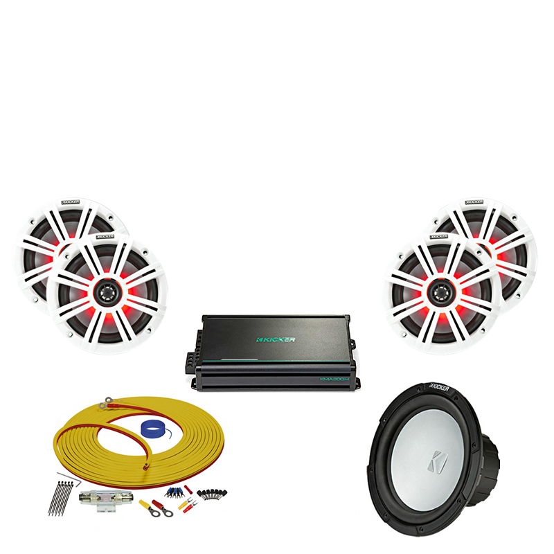 Kicker 45KM654 6.5" Marine Grade Stereo Package 45KM654MSP