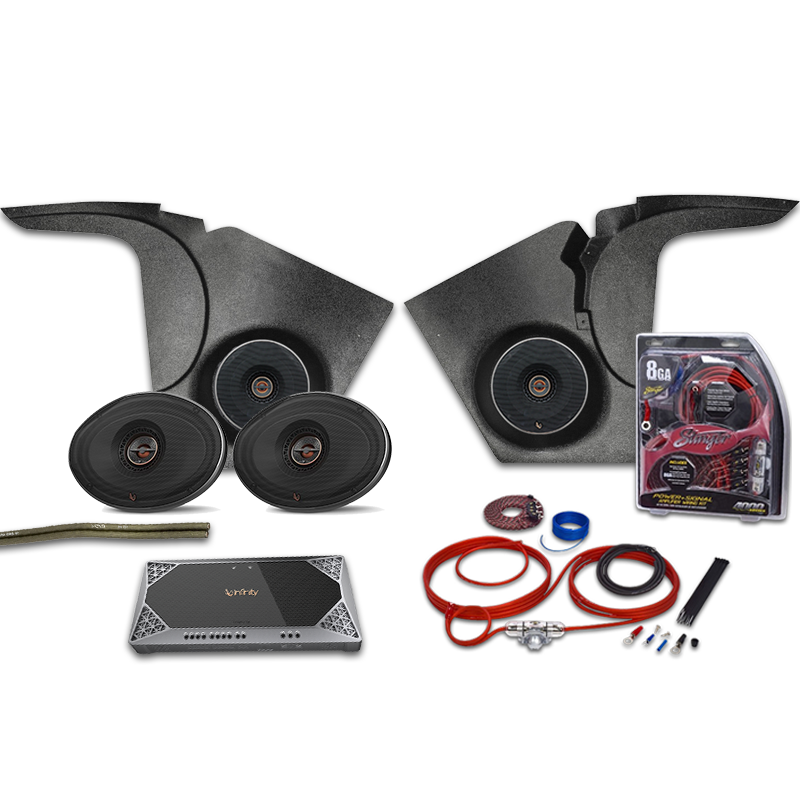 Infinity 19581962 Corvette Kick Panel Amp & Speaker Upgrade Kit No A/C
