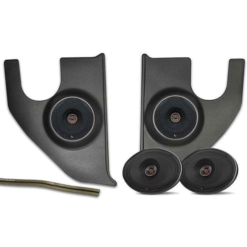 Infinity 1967-1972 Chevy Truck Kick Panel Speaker Upgrade Kit 6.5" 80 ...