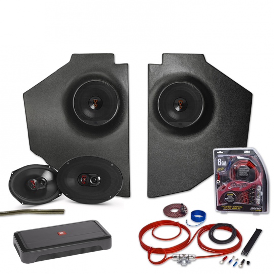 JBL 1939-1940 Ford Coupe Kick Panel Amp & Speaker Upgrade Kit 6.5
