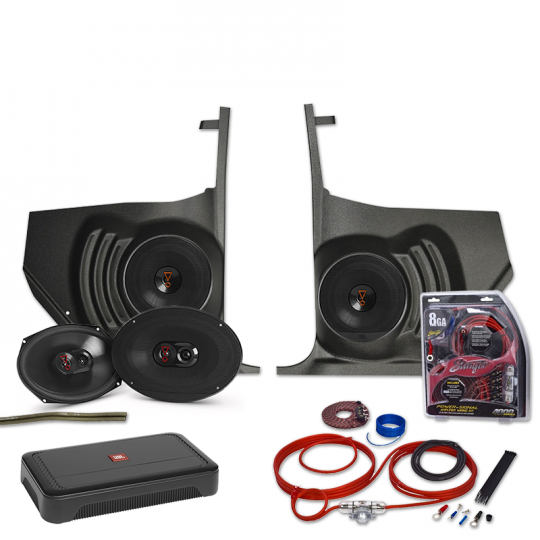 JBL 1964-1966 GTO Kick Panel Amp & Speaker Upgrade Kit: JBLSA-KGTO