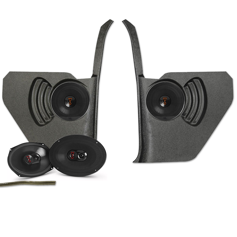 JBL 1964 Chevy Impala Kick Panel Speaker Upgrade Kit No A/C 6.5