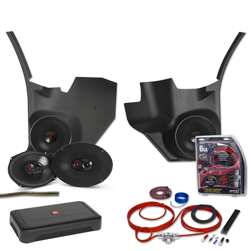 JBL 1968-1972 Chevelle Kick Panel Amp & Speaker Upgrade Kit With A