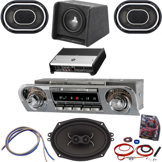 1959-1960 Chevrolet Wonderbar Radio with Bluetooth JL Audio Stereo