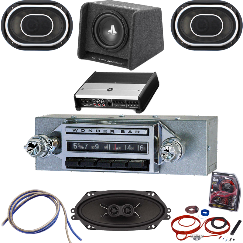 1960 Chevrolet Corvair Wonderbar Radio with Bluetooth JL Audio