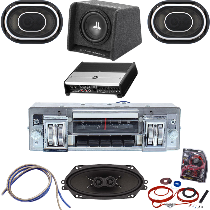 1969 Mopar B Body Radio With Bluetooth Jl Audio Stereo Kit 6101b Jlpsk