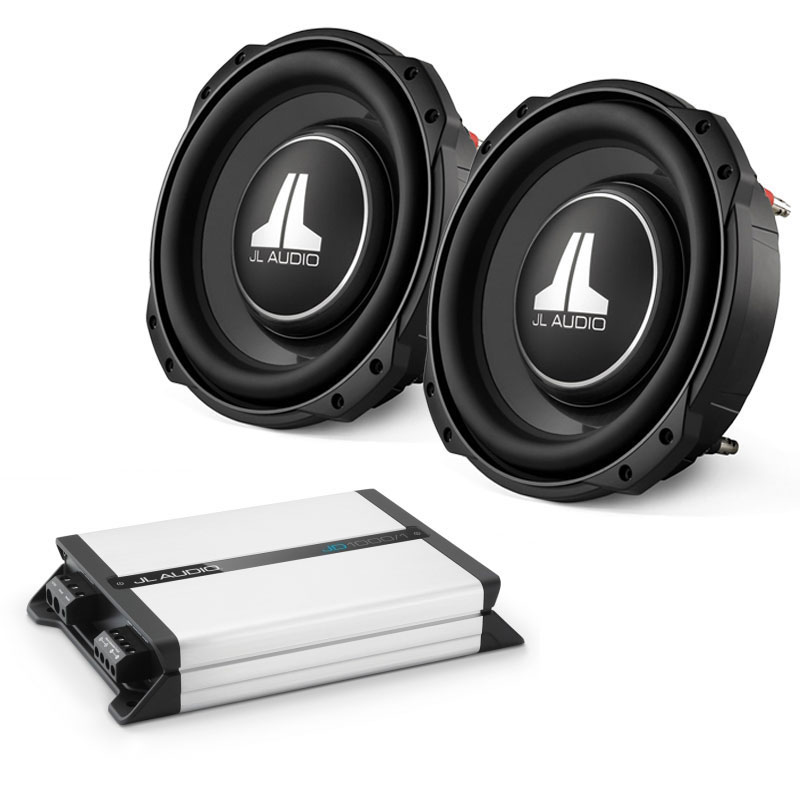 JL Audio Dual 10TW3D8 and JD1000/1 Subwoofer Package 10TW3D8x2JD10001