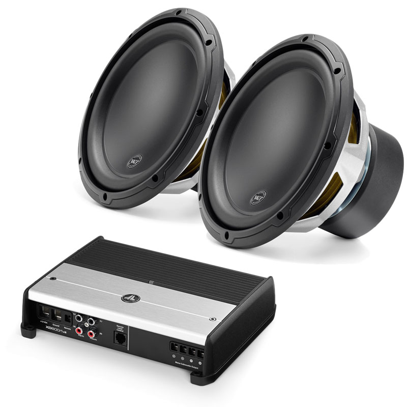 JL Audio Dual 10W3v34 and XD600/1v2 Subwoofer Package 10W3v34x2XD6001