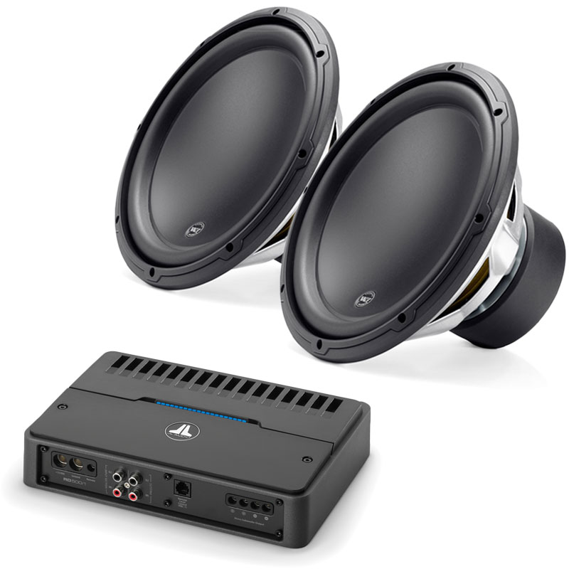 JL Audio Dual 12W3v34 and RD500/1 Subwoofer Package 12W3v34x2RD5001