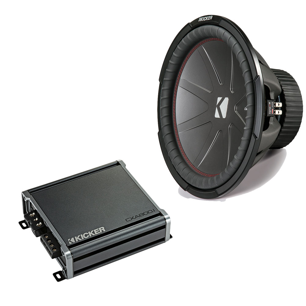 Kicker 15" Comp R with CX800.1 800 Watt Subwoofer Kit CWR152CX8001