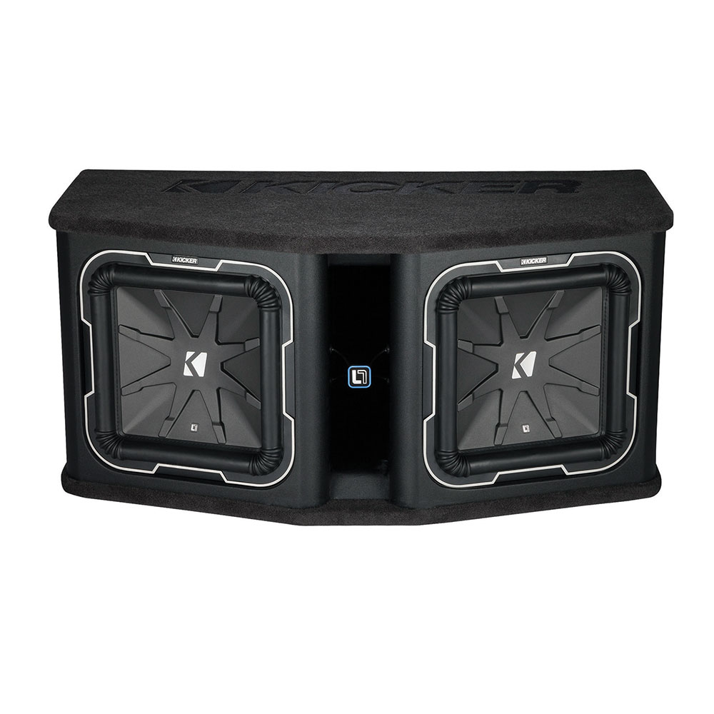 Kicker 41DL7122 Dual 12" L7 Loaded Subwoofer Enclosure Ported 2 Ohm