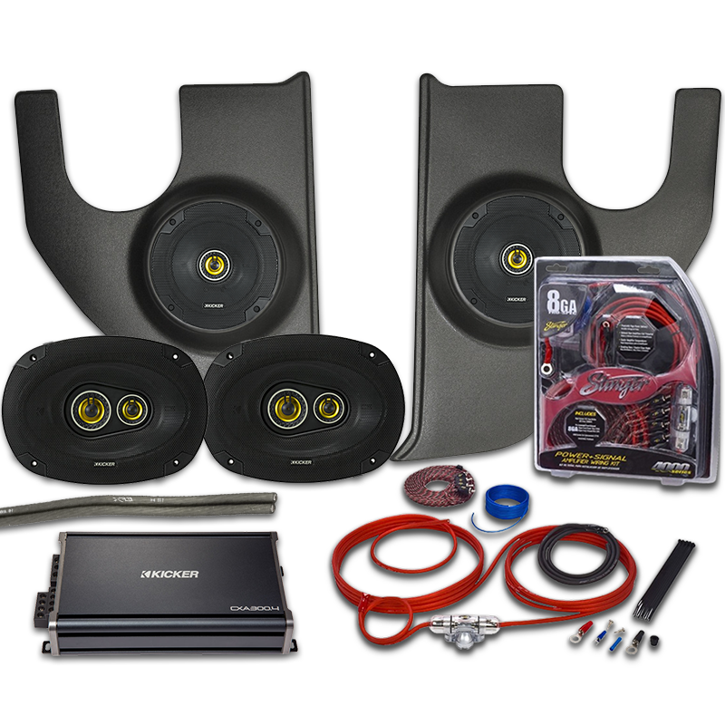 Kicker CS Series 1967-1972 Chevy Truck Kick Panel Amp & Speaker Upgrade