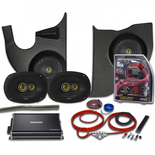 Kicker CS Series 1973-1979 Chevy Truck Kick Panel Amp & Speaker