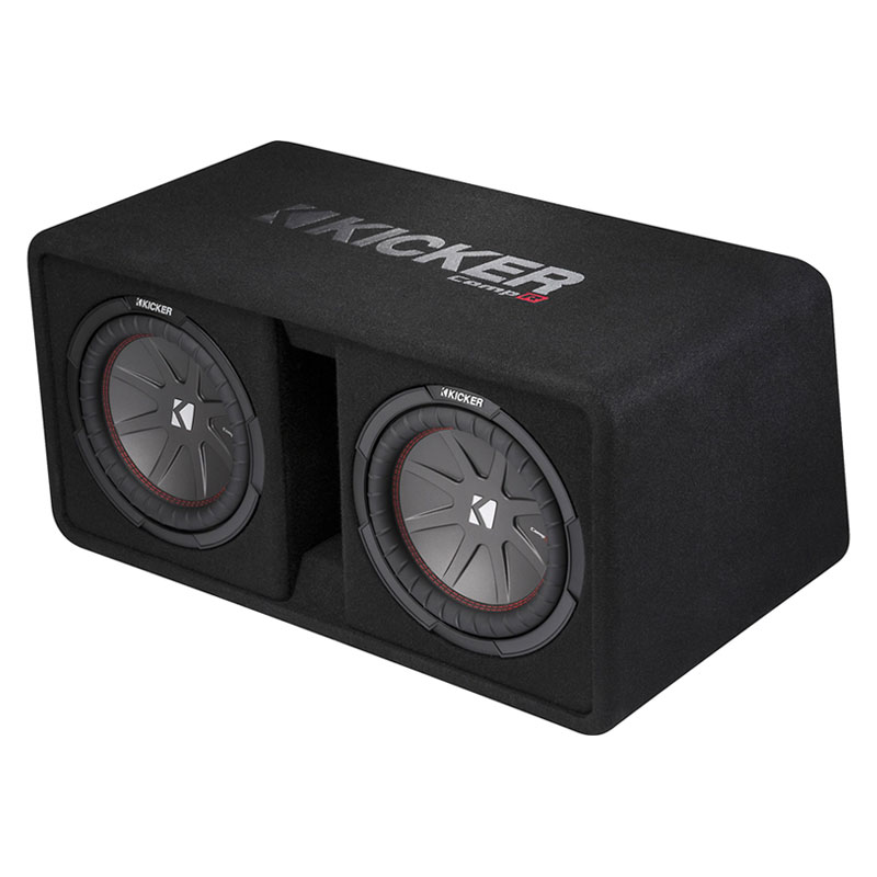 Kicker 43DCWR102 Comp R Dual 10 Inch Subwoofers in Vented Enclosure 2