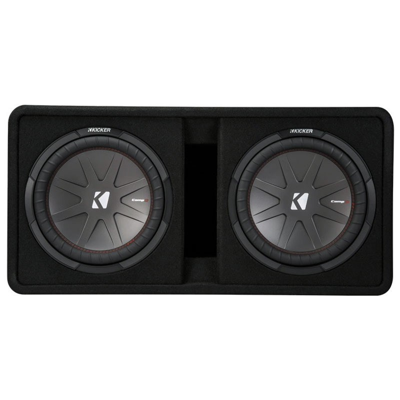 Kicker 48DCWR122 Comp R Dual 12 Inch Subwoofers in Vented Enclosure 2
