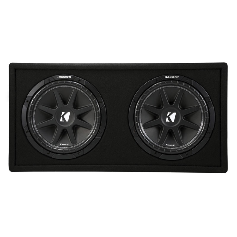 Kicker 43DC122 Dual Comp 12 Inch Loaded Subwoofer Enclosure 2Ohm 43DC122