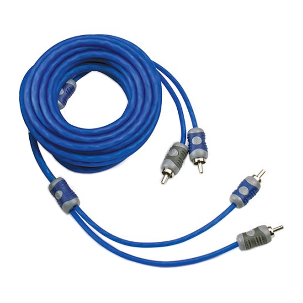 KICKER KI24 2-CHANNEL CH TWISTED PAIR RCA CAR AUDIO CABLE 13' 4-METER AMP WIRE