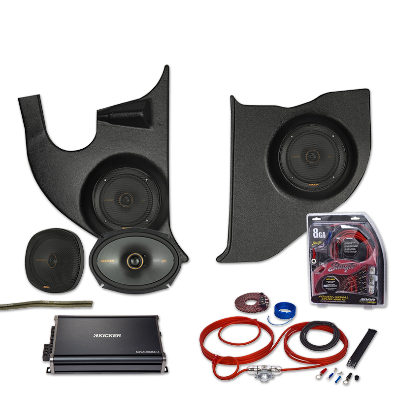 Kicker KS Series 19731979 Chevy Truck Kick Panel Amp & Speaker Upgrade