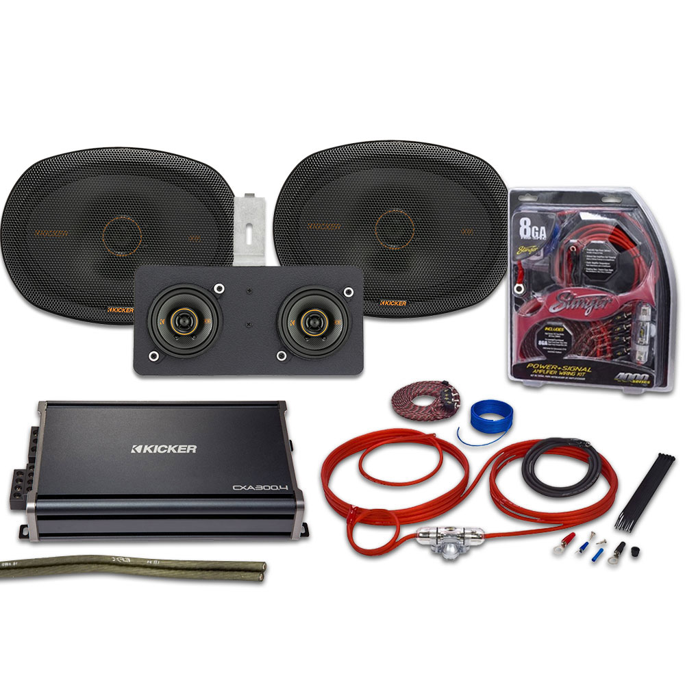 Kicker KS Series 19661967 Chevelle Speaker & Amp Kit with A/C KSA