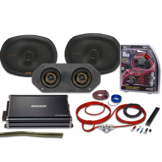 NVX Front Dash Speaker Upgrade Kit For 1973-1987 Chevy CK Pickup – 3.5" 100W Peak
