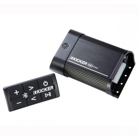 Kicker PXIBT100.2-2x50-Watt Full-Range Amplifier/Controller w/ Bluetooth Interface 