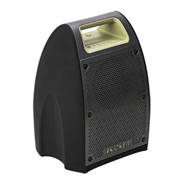 Kicker Bullfrog 400 Bluetooth/FM Outdoor Portable Audio, Green/Black 43BF400G