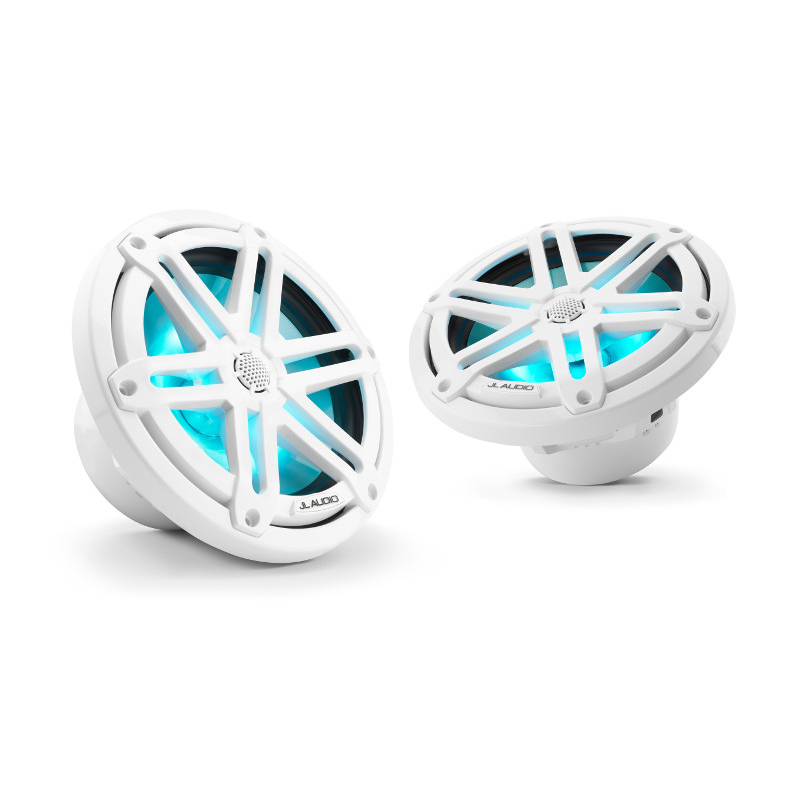 JL Audio M3770XSGwi 7.7" Marine Speakers Gloss White Sport Grilles