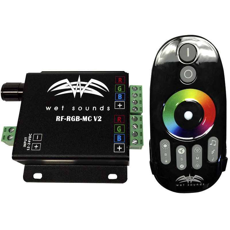 Wet Sounds RF Controller w/ Music Activated Lighting Effects RFRGBMCV2