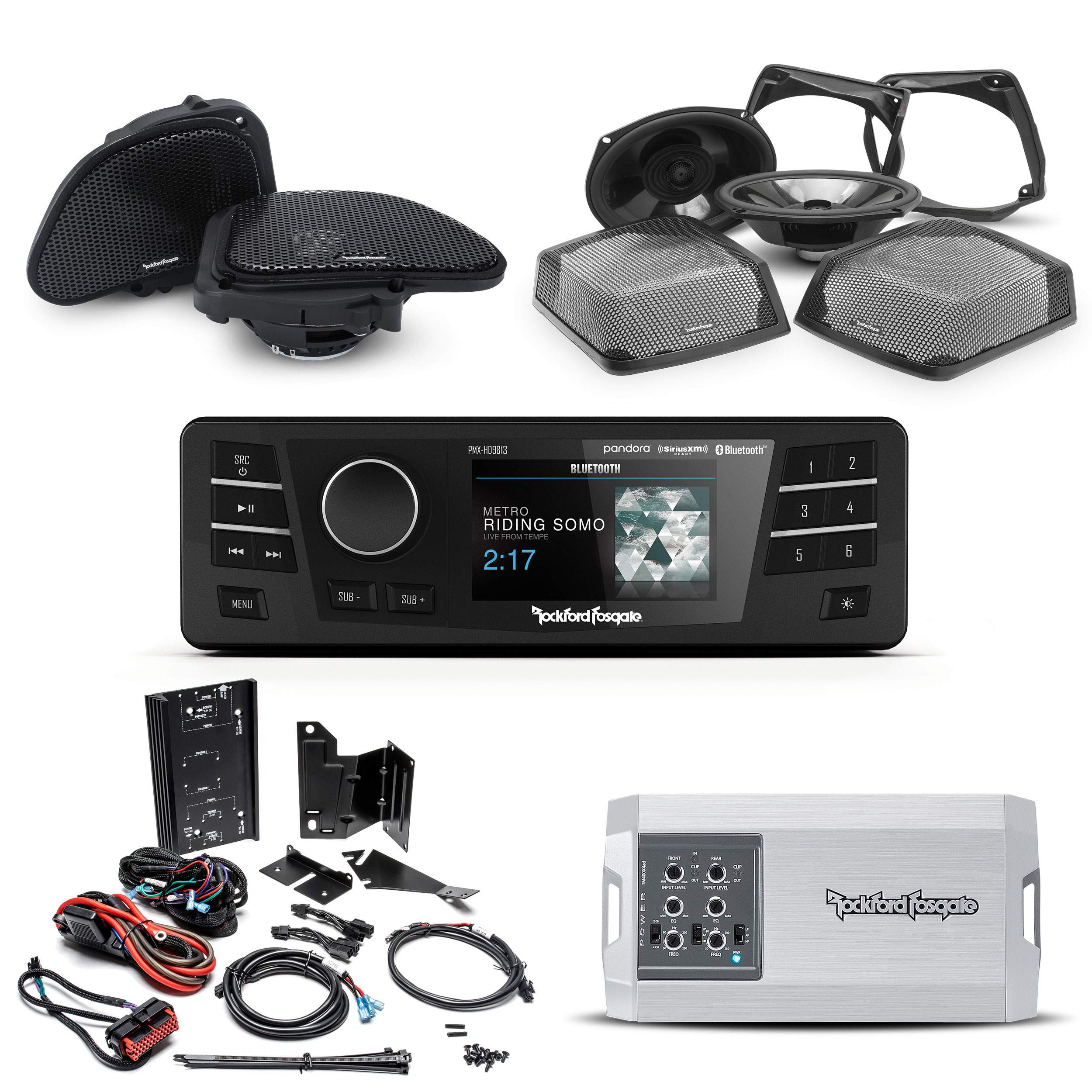 Rockford Fosgate HD9813RGSTAGE3 19982013 Road Glide Head Unit