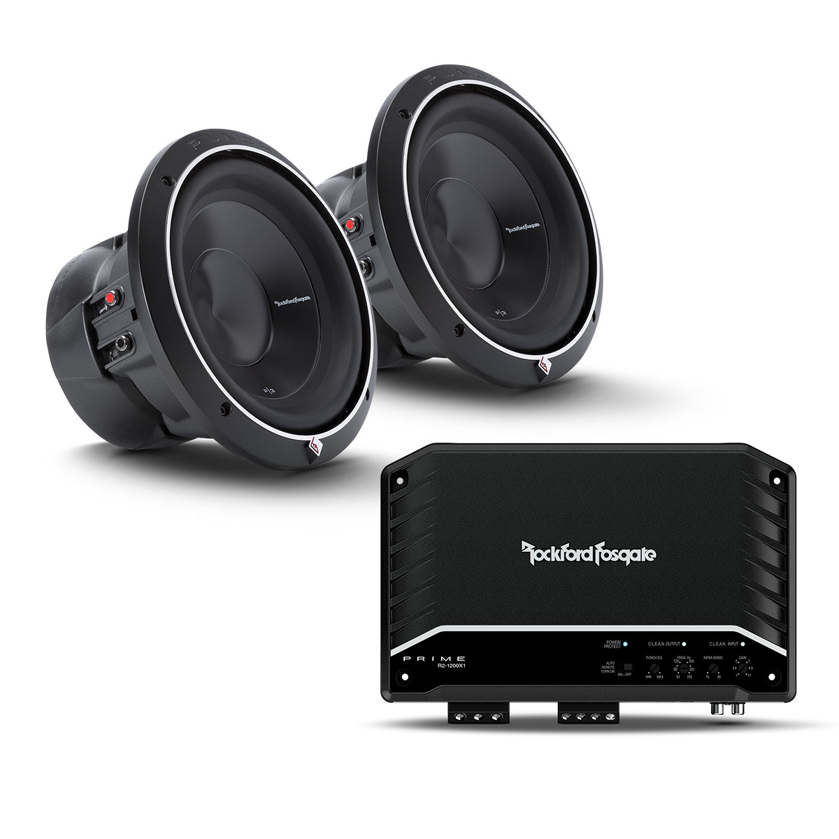 two 10 inch subwoofers