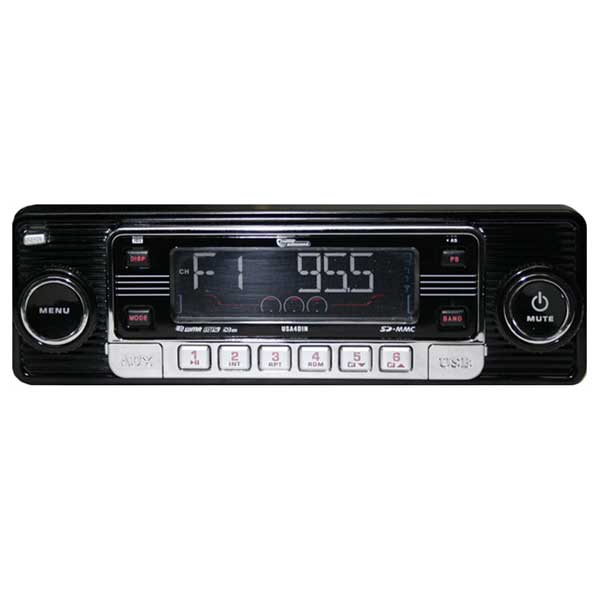 USA4 DIN Size Radio Black USA4DINB